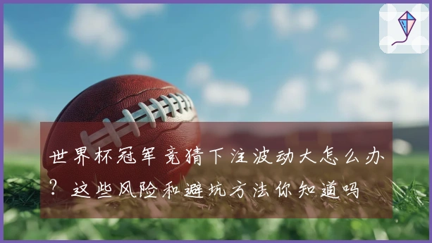 世界杯冠军竞猜下注波动大怎么办？这些风险和避坑方法你知道吗
